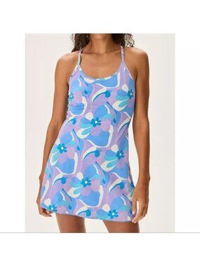 NWT Outdoor Voices The Exercise Dress XXL Retro Haze Built-In Shorts Racerback